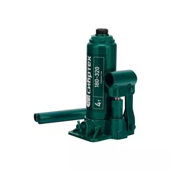 Домкрат гидравлический бутылочный, 4 т, 180-320 мм// Сибртех