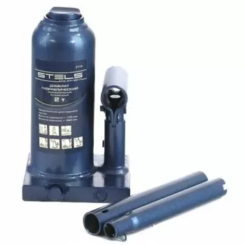 Домкрат гидравлический бутылочный телескопический, 2 т, h подъема 170-380 мм// Stels