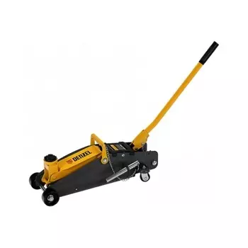 Домкрат гидравлический подкатной с фиксатором, 2,8 т, 135-385 мм// Denzel