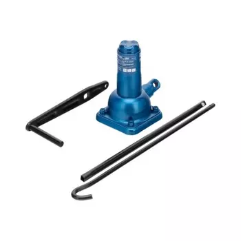 Домкрат механический бутылочный, 2 т, h подъема 210-390 мм, 2 части (домкрат, ручка)// Stels