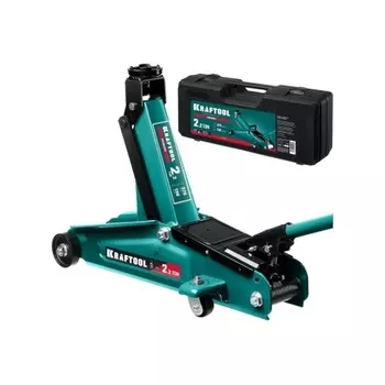 Домкрат подкатной KRAFTOOL RIGID, 130-375 мм, с увеличенным подъемом (43452-2-K)