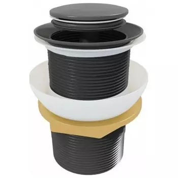 Донный клапан без перелива Teymi Ritta для раковины, черный матовый T140127