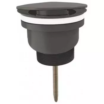 Донный клапан с переливом Teymi Lina для раковины, графит матовый T140213