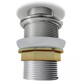 Донный клапан Teymi для раковины без перелива, белый T140106