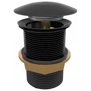 Донный клапан Teymi для раковины без перелива, черный T140107