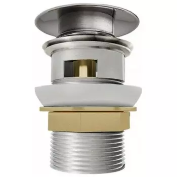 Донный клапан Teymi для раковины с переливом, хром T140105