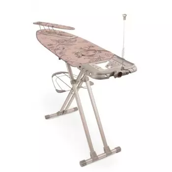 Доска глад. "SOPHY" тефлон, рукав, полка д/белья, подст. д/пароген, эл.роз. 123*46 см SF/F flowers