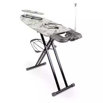 Доска гладильная "SOPHY" тефлон, рукав, полка д/белья, подст. д/пароген, эл.роз. 123*46 см SF/О orchid