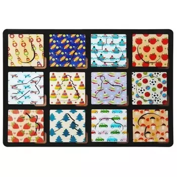 Доска Сегена на подложке "Предметы" 24 дет. арт.8476 /28