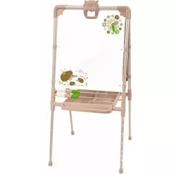 Доска знаний-мольберт "Растущий" со счетами, макс.выс. 107,5 см М2/Б2 бежевый