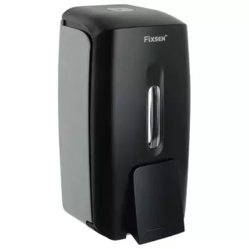 Дозатор для ж/м настенный 825мл Fixsen HOTEL пластик черный (FX-31012K)