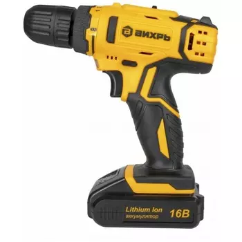 Дрель-шуруповерт аккумуляторная ДА-16Л-2К (2,0 А/ч) Вихрь