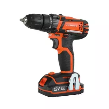 Дрель-шуруповерт аккумуляторная PATRIOT BR 101ES, одна батарея Li-Ion, 12V, зарядка за 1 час, двуст