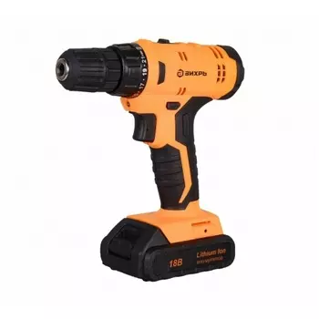 Дрель-шуруповерт аккумуляторная Вихрь ДА-18Л-2К (72/14/9)