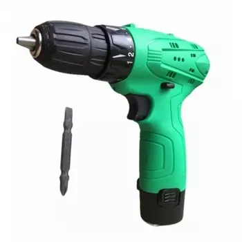 Дрель-шуруповерт аккумуляторная Zitrek Green 12-Li-ion (12В, Li-ion аккумулятор, бита)