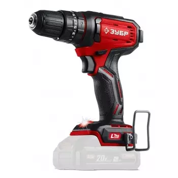 Дрель-шуруповерт ЗУБР 20 В, 40 Н·м, без АКБ (LMS), ударная (ДШУ-40)