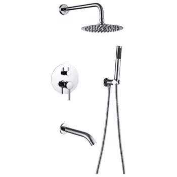 Душевая система ПСМ-Профсан с тропическим душем встраиваемая тип См-ДшОРЗШтШлА (PSM-ST-03)