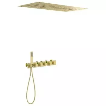 Душевая система встроенная с термостатом Timo Petruma золото матовое (SX-5329/17SM)