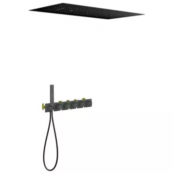 Душевая система встроенная с термостатом Timo Petruma черный (SX-5329/03SM)