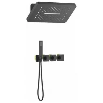 Душевая система встроенная с термостатом Timo Petruma черный (SX-5249/03SM)