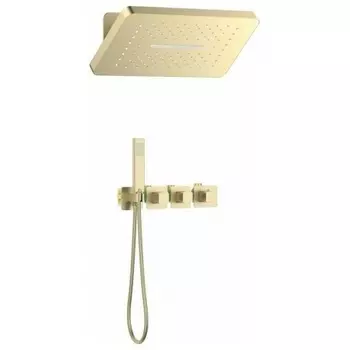 Душевая система встроенная с термостатом Timo Petruma золото матовое (SX-5249/17SM)