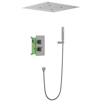 Душевая система встроенная с термостатом Timo Petruma черное золото (SX-5029/18SM)