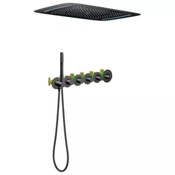 Душевая система встроенная с термостатом Timo Saona черный (SX-2319/03SM)