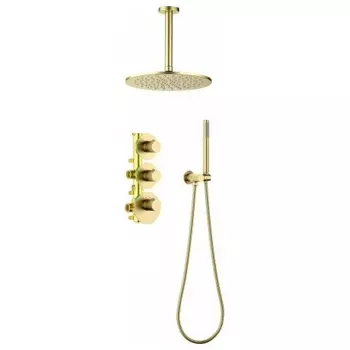 Душевая система встроенная с термостатом Timo Saona золото матовое (SX-2399/17SM)