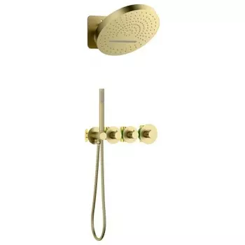 Душевая система встроенная с термостатом Timo Saona золото матовое (SX-2329/17SM)