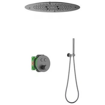 Душевая система встроенная с термостатом Timo Saona черное золото (SX-2370/18SM)