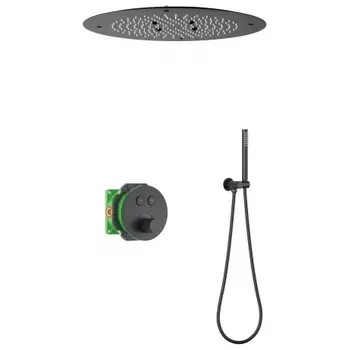 Душевая система встроенная с термостатом Timo Saona черный (SX-2370/03SM)