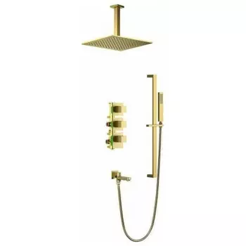Душевая система встроенная с термостатом Timo Selene золото матовое (SX-2239/17SM)