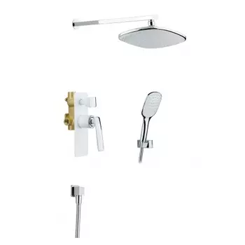 Душевая система встроенная Timo Helmi (SX-4069/00-16SM) хром-белый
