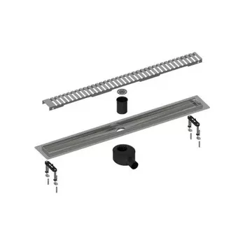 Душевой лоток TIMO Drain System 700 с вставкой "lines", Хром (DS230107/00)