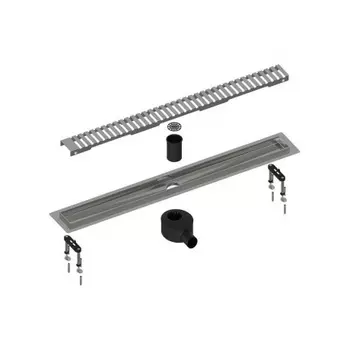 Душевой лоток TIMO Drain System 900 с вставкой "lines", Хром (DS230109/00)