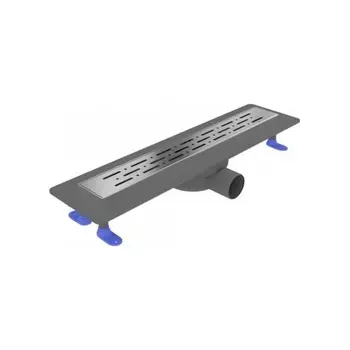 Душевой трап с комбинированным гидрозатвором Teymi Helmi Prime 50 см хромированный обод, решетка из нержавеющей стали T90343