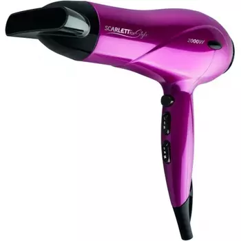 Фен Scarlett SC-HD70I67 2000Вт малиновый/черный