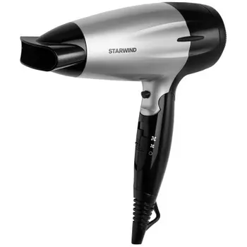 Фен Starwind SHD 6110 2000Вт черный/серебристый