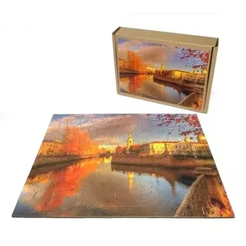 Фигурный деревянный пазл Alter Ego "Осень в Петербурге" арт.8296