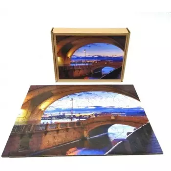 Фигурный деревянный пазл "Санкт-Петербург. Зимняя канавка" арт.8298