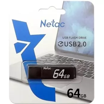 Флешка 64Gb Netac U351 USB 2.0 NT03U351N-064G-20BK