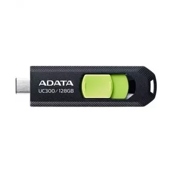Флешка A-DATA 128GB (ACHO-UC300-128G-RBK/GN) UC300, USB 3.2/TypeC, черный/зеленый