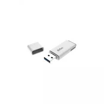 Флешка Netac U185 64Gb , USB3.0, с колпачком, пластиковая белая