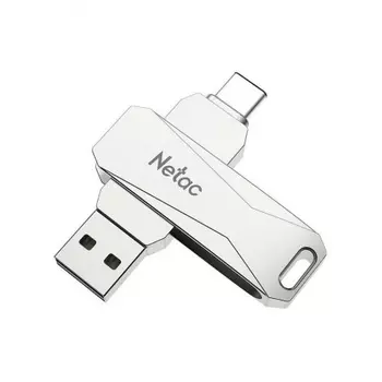 Флешка Netac U782C 512Gb (NT03U782C-512G-30PN), USB3.0+TypeC, металлическая