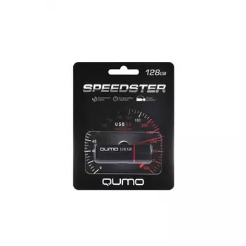 Флешка QUMO 128GB SPEEDSTER 3.0 BLACK, цвет корпуса черный (QM128GUD3-SP-black)