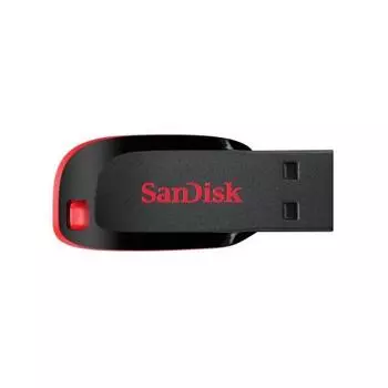 Флешка SanDisk Cruzer Blade 128Gb (SDCZ50-128G-B35) USB2.0 черный/красный