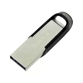 Флешка Sandisk Cruzer Ultra Flair 64Gb (SDCZ73-064G-G46) USB3.0 серебристый/черный