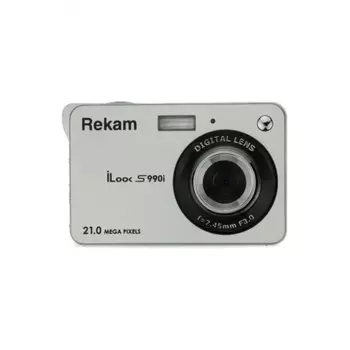 Фотоаппарат Rekam iLook S990i серебристый 21Mpix 3" 720p SDHC/MMC CMOS IS el/Li-Ion