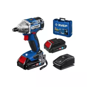 Гайковерт бесщеточный ЗУБР кейс, Профессионал (GB-250-22)