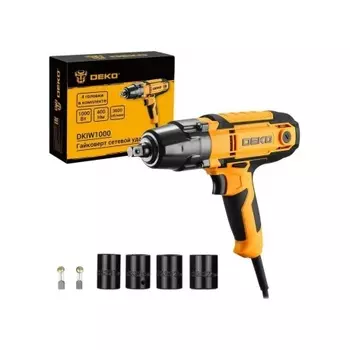 Гайковерт сетевой ударный DEKO DKIW1000, 1000 Вт, 400 Нм